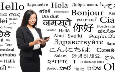 En negocios, pensar globalmente y actuar localmente significa aprendizaje de idiomas