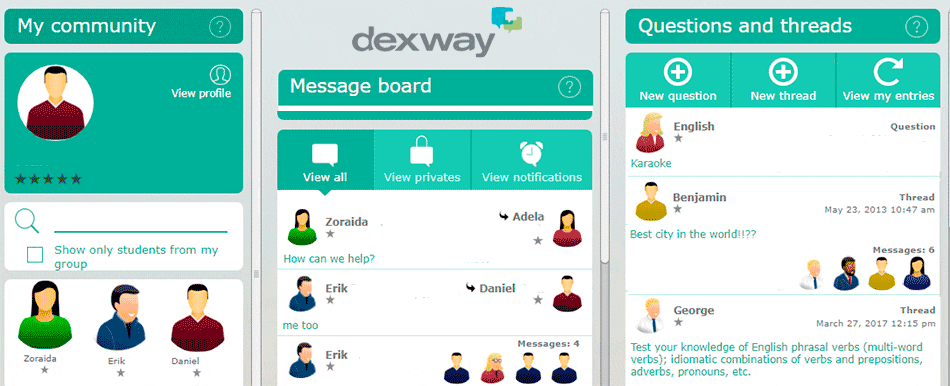 Comunidades virtuales Dexway