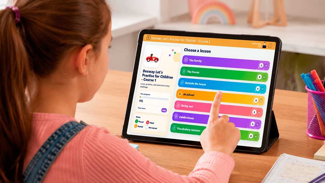 Adaptation of images and interface for Dexway children’s courses