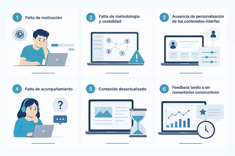 Infografía causas abandono