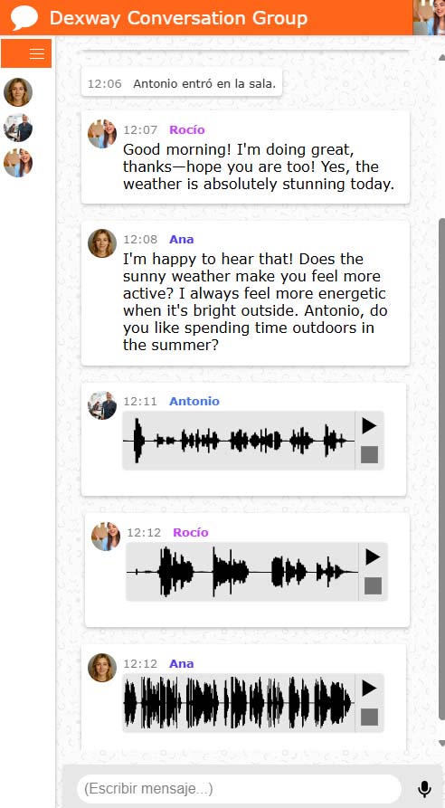 Dexway Conversation Chat Group